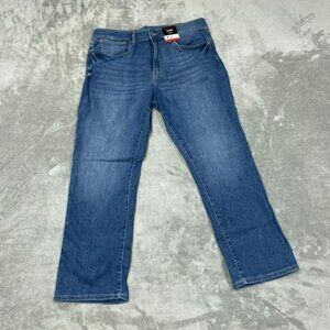Lucky Brand 223 Straight Jeans Mens 34x29 Light Blue Stretch Denim a0196